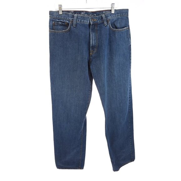 Eddie Bauer Mens Relaxed Fit Straight Leg Denim Jeans Blue Sz 35x36 - Picture 1 of 10